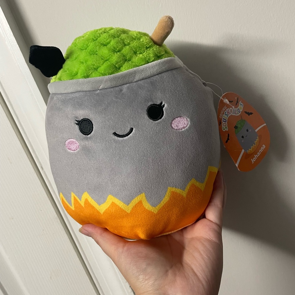 Squishmallows Gray and Green Plush Toy